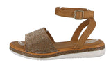 WOMAN'S SHOES TAN GLITTER SANDAL PHILA-09