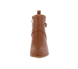 WOMAN'S SHOES TAN PU BOOTIES PLANO-29