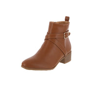 WOMAN'S SHOES TAN PU BOOTIES PLANO-29