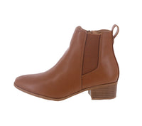 WOMAN'S SHOES TAN PU BOOTIES PLANO-3