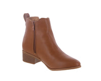 WOMAN'S SHOES TAN PU BOOTIES PLANO-3