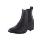 WOMAN'S SHOES BLACK PU BOOTIES PLANO-3