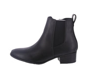 WOMAN'S SHOES BLACK PU BOOTIES PLANO-3