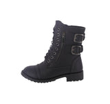 KID'S SHOES BLACK PU BOOTS POET-1K