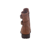 KID'S SHOES TAN PU BOOTS POET-1K