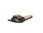 WOMAN'S SHOES BLACK PU SANDALS PRIDE-1