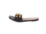 WOMAN'S SHOES BLACK PU SANDALS PRIDE-1