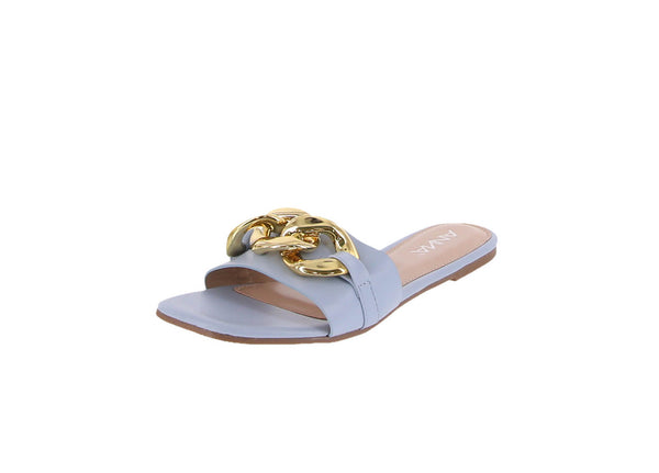 WOMAN'S SHOES BLUE PU SANDALS PRIDE-1