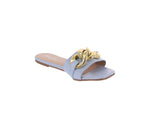 WOMAN'S SHOES BLUE PU SANDALS PRIDE-1