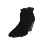 WOMAN'S BOOTIES BLACK SUEDE PU PRISM-01