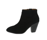 WOMAN'S BOOTIES BLACK SUEDE PU PRISM-01