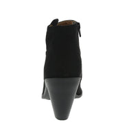 WOMAN'S BOOTIES BLACK SUEDE PU PRISM-01