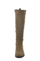 WOMAN'S SHOES TAUPE SUEDE BOOTS RAFFIA-27