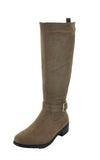 WOMAN'S SHOES TAUPE SUEDE BOOTS RAFFIA-27