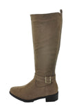 WOMAN'S SHOES TAUPE SUEDE BOOTS RAFFIA-27