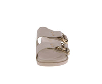 WOMAN'S SHOES BONE PU/METALLIC SANDALS RATHER