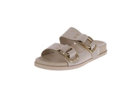 WOMAN'S SHOES BONE PU/METALLIC SANDALS RATHER