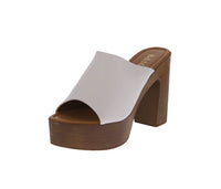 WOMAN'S SHOES WHITE PU WEDGE HEELS RAVELL-1