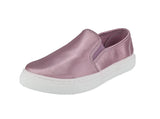 WOMAN'S SHOES LILAC SATIN TENNIS SNEAKERS REBA-159C