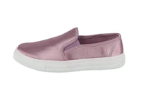 WOMAN'S SHOES LILAC SATIN TENNIS SNEAKERS REBA-159C