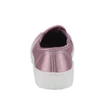 WOMAN'S SHOES LILAC SATIN TENNIS SNEAKERS REBA-159C