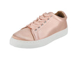 WOMAN'S SHOES BLUSH SATIN TENNIS SNEAKERS REBA-161C