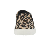 WOMAN'S SHOES LEOPARD FABRIC TENNIS SNEAKERS REBA-58B