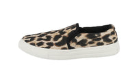 WOMAN'S SHOES LEOPARD FABRIC TENNIS SNEAKERS REBA-58B