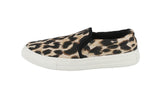 WOMAN'S SHOES LEOPARD FABRIC TENNIS SNEAKERS REBA-58B