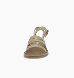 WOMAN'S SHOES GOLD PU LEATHER SANDALS RECENT-20