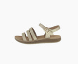 WOMAN'S SHOES GOLD PU LEATHER SANDALS RECENT-20