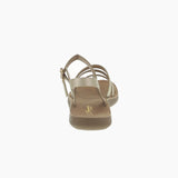 WOMAN'S SHOES GOLD PU LEATHER SANDALS RECENT-20