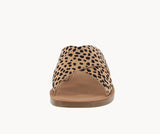 WOMAN'S SHOES CHEETAH NUB/SUEDE SANDALS REFLECT