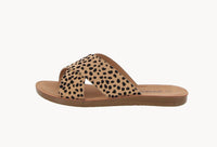 WOMAN'S SHOES CHEETAH NUB/SUEDE SANDALS REFLECT