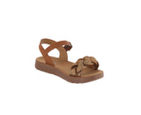 KID'S SHOES TAN PU/GLITTER SANDALS REFORM-18K