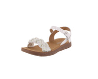 KID'S SHOES WHITE PU/GLITTER SANDALS REFORM-18K