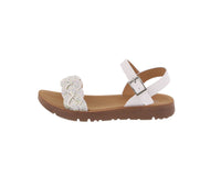 KID'S SHOES WHITE PU/GLITTER SANDALS REFORM-18K