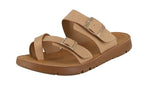 WOMAN'S SHOES TAUPE PU LEATHER SANDALS REFORM-2