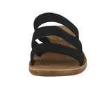 KID'S SHOES BLACK FABRIC SANDALS REFORM-21K