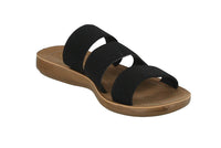 KID'S SHOES BLACK FABRIC SANDALS REFORM-21K