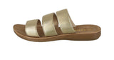 KID'S SHOES GOLD FABRIC SANDALS REFORM-21K