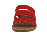 KID'S SHOES RED FABRIC SANDALS REFORM-21K