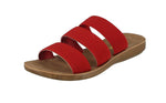 KID'S SHOES RED FABRIC SANDALS REFORM-21K