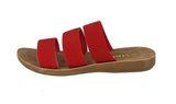 KID'S SHOES RED FABRIC SANDALS REFORM-21K