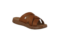 WOMAN'S SHOES TAN PU LEATHER SANDALS REFORM-5