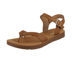 WOMAN'S SHOES TAN PU LEATHER SANDALS REFORM-51