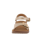 BABY'S SHOES GOLD FABRIC SANDAL REFORM-9KA