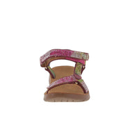 BABY'S SHOES RAINBOW/ IRIDESCENT GLITTER SANDALS REFORM-76KA