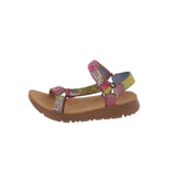 BABY'S SHOES RAINBOW/ IRIDESCENT GLITTER SANDALS REFORM-76KA