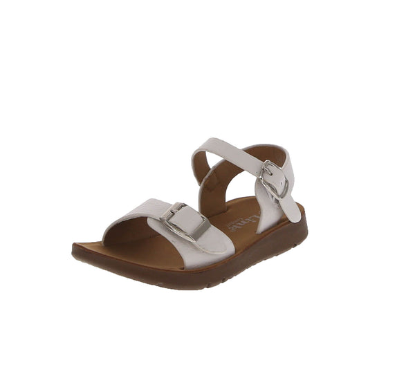 BABY'S SHOES WHITE FABRIC SANDAL REFORM-9KA